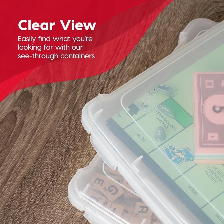 IRIS USA, Plastic Portable Project Case, Clear, 10 Pack - Walmart.com
