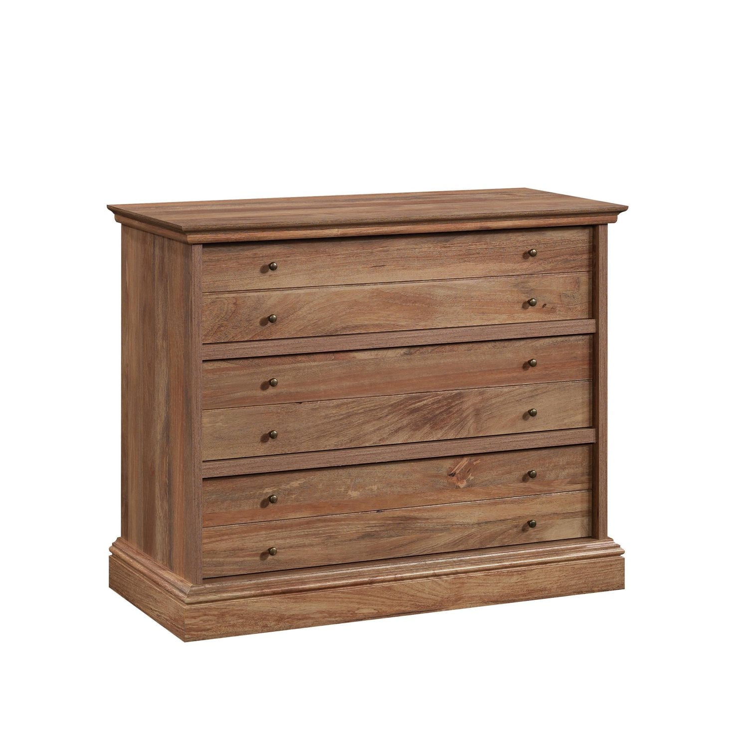 Sauder La Collection Barrister Lane Commode 3 Tiroirs en Finition Sindoori Mango