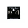 thumbnail image 2 of Mi Amore Post-Earrings Black/Silver-Tone, 2 of 2