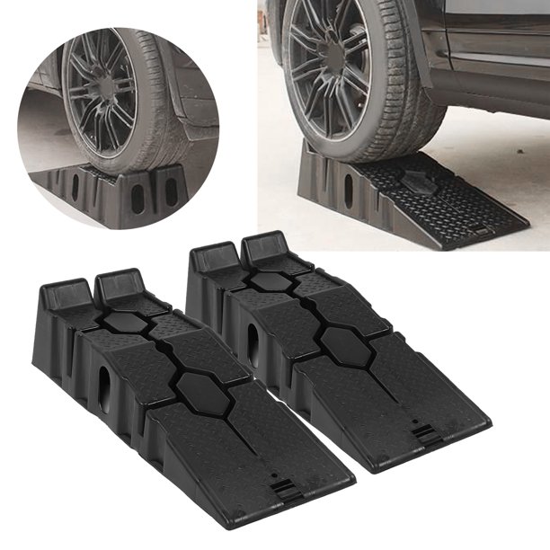Rampa De Nivelación Automotriz, Rampa Para Automóvil Capacidad De 6000 Libras En Forma De Fricción Mejorada Seguridad Mejorada Para Elevador De Automóviles De Servicio