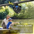 thumbnail image 2 of 4 alarmas de picadura de pesca, alarma electrónica sensible de sonido de picadura de pesca, campana de alerta de picadura con luces LED, clip de campanas de pesca, 2 of 5