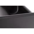 thumbnail image 3 of Modrest Uriah Modern Stainless Steel & Leather Magazine Rack in Gray, 3 of 3