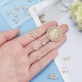 thumbnail image 5 of 15 Pcs 5 Styles Cubic Zirconia Leaf Charms Shiny Pave Clear Leaf Charms Connector Assorted Shaped Rhinestone Leaves Pendant for Gorgeous Jewelry Making Gold Making DIY, 5 of 7