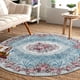 thumbnail image 1 of Alfombra Redonda Easy-Going Floral Antideslizante Lavable de 152 cm, 1 of 8