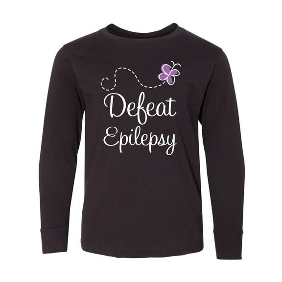 Inktastic Epilepsy Awareness Support Month Long Sleeve Youth T-Shirt