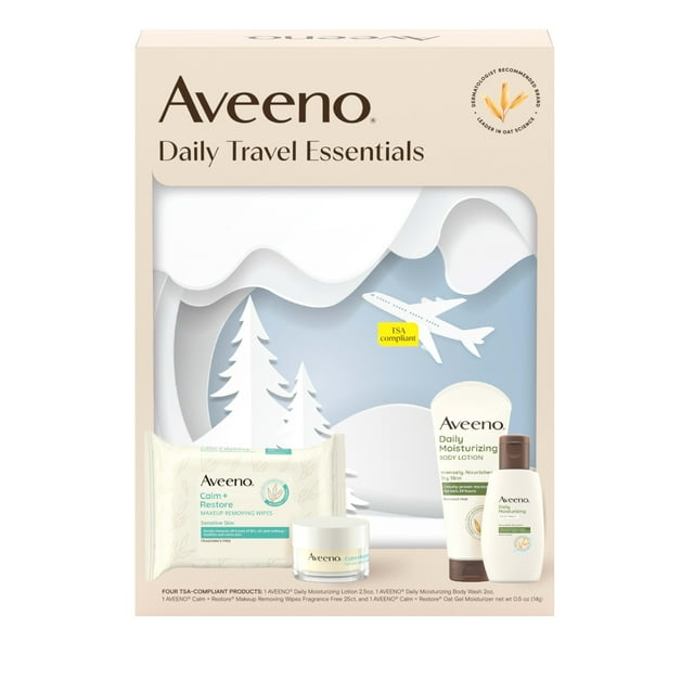 Set de Cuidado Facial Aveeno Daily Travel Essentials 4 Artículos