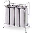 thumbnail image 1 of VEVOR Laundry Sorter Cart 4 Section, Laundry Hamper with Heavy Duty Lockable Wheels and 4 Removable Bags, Rolling Laundry Basket Sorter for Clothes Storage, 1 of 9