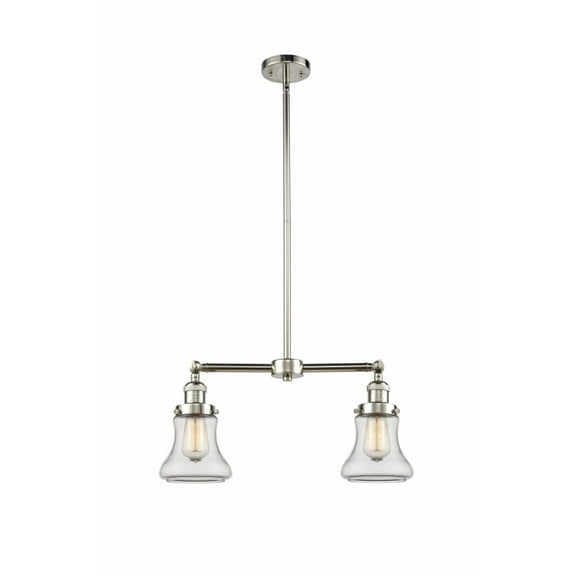 209-PN-G192-LED-Innovations Lighting-Bellmont - 21 Inch 7W 2 LED Chandelier Polished Nickel Finish