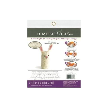 UPC: 0088677757786 | Dimensions Needle Felted Kit Sweet Bunny