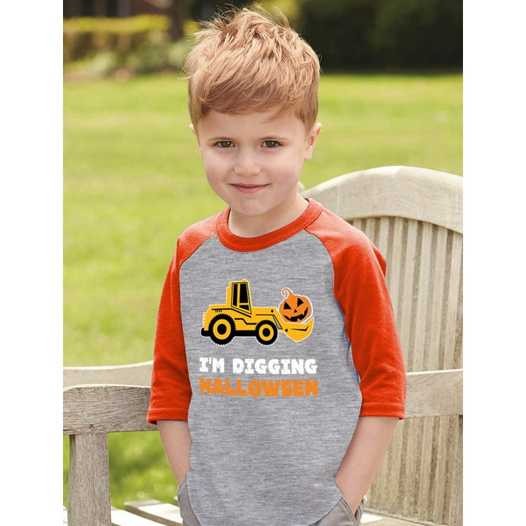 Creepy Pumpkin Face Halloween Lovers' Unisex Baseball T-Shirt