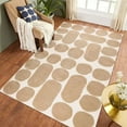 thumbnail image 5 of Teppich Homes Geometric Luxury Under Your feet Contemporary Tufted Beige Geometric Area Rugs, 8 x 11, Fade Resistant, 5 of 10