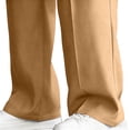 thumbnail image 4 of Hinvhai Men's Zipper Fly Baggy Dress Pants Straight Leg Casual Pleated Trousers Streetwear Khaki M(M), 4 of 9