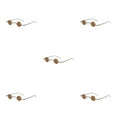 thumbnail image 1 of ZheElen Classic Round Metal Frame Retro Twist For Trendy Style Comfort style 5 5Set, 1 of 6