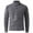 Gray, variant on Men's Slim Fit Quarter Button Mock Neck Sweater Long Sleeve Casual Pullover Top and Turtleneck Sweatshirts (L, Gray)