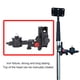 thumbnail image 5 of Adaptador de con Soporte de Ajuste Fino, Soporte Ajustable de 360 Grados, Base Pivotante en Forma de L con Clip para Montaje en Pared o Techo., 5 of 5
