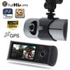 Hot Sale 2.7Inch Vehicle Car LCD DVR Video Recorder G-Sensor GPS Dual Len Camera(Black + Grey)