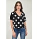 thumbnail image 1 of Blusa de lunares Roman Fashion /Juvenil, 5481 (Negro) negro G, 1 of 5