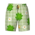 thumbnail image 4 of Lsque Mens Swim Trunks St Patrick's Day11 Pattern - Bathing Suit Compression Liner - Beach Swim Shorts Swimwear - (S-3XL) - Stretch Quick Dry -Small, 4 of 9