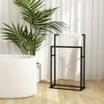 thumbnail image 1 of vidaXL Freestanding Towel Rack Black 48x24x78.5 cm Iron, 1 of 4