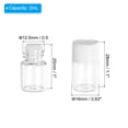 thumbnail image 2 of Botellas de aceite esencial REGALWOVEN de 2 ml, paquete de 36 botellas de vidrio transparente con redutor de orificio, frasco de muestra con tapa de tornillo delgada, color blanco, 2 of 7