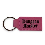 Keychain - Rectangle - Dungeon Master - Leather