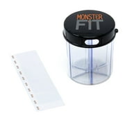 Pill Thing Monster Jr Daily Medication Sort Dose Organizer Secure Travel Pill Dispenser with Labels