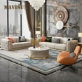 thumbnail image 2 of Italian Minimalist White Leather Sofa Combination Luxury Living Room Furniture Large Sofas Set Small Apartment Chaise Lounge My Lux Decor Round, 2 of 12