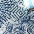 thumbnail image 5 of SAFAVIEH Cabana Salima Indoor/Outdoor Area Rug, Aqua/Navy, 5' x 8', 5 of 6