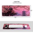 thumbnail image 6 of Japanese Cherry Blossom Flower Gaming Mouse Pad XL, Extended Large Mouse Mat Desk Pad, Stitched Edges Mousepad, Long Nonslip Rubber Base Mice Pad, 31.5 X 11.8 Inch, 6 of 6