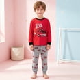 thumbnail image 2 of Gubotare Boys Pajamas 100% Cotton Planet Pjs Toddler 2 Piece Sleepwear Kids Clothes Set Size 3t -10t (Red, 5-6 Years), 2 of 9