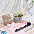 thumbnail image 4 of 6 Yard Lace Trim Ribbon 6 Color Flower Eyelet Lace Ribbon Floral Embroidery Ruffle Lace Border Wavy Edge Exquisite Sewing Decorative Lace for DIY, 4 of 5