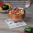 thumbnail image 5 of Thirstystone Beach House Decorative Heat Tolerant Ceramic Stone Trivet 8" Square, 5 of 6