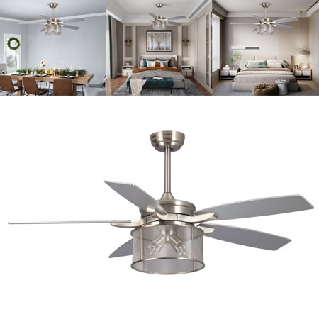 

Colisha Fans 5-Blades Ceiling Fan Remote Control 52 In Crystal Furniture With Chandelier Light Kit Cooling 4 Speeds Modern Energy-saving