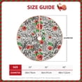thumbnail image 3 of Daiia Roses Mixed Zebra 1 Drawing Merry Christmas Tree Skirt , Xmas Large Lace-up Tree Skirt, Santa Snowflakes Rustic Home Decorations New Year Party Farmhouse Decor-30", 3 of 7