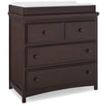 thumbnail image 4 of Delta Children Waverly 3 Drawer Dresser with Changing Top, Walnut Espresso, 4 of 6