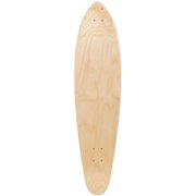 Daddies Logo Kicktail Longboard Deck - White