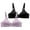 PP2, variant on DuoJiaJ 2PC Women's Solid Color Cup Gathered Breathable Side Fold Adjustable Shoulder Strap Large Bra Underwear Wireless Bras Black