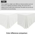 thumbnail image 6 of Unique Bargains Solid Pleated Ruffle Bed Skirt 14" Drop Queen White, 6 of 8