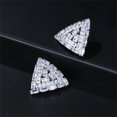 thumbnail image 4 of Copper Inlaid Zircon Earrings Earrings Female Geometric Earrings Bridal Jewelry, 4 of 4