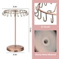 thumbnail image 2 of EEEkit Jewelry Display Stand Holder, 23 Hooks Rotatable Necklace Earring Organizer, Bronze, 2 of 6