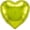 Lime Green, variant on PMU Valentine’s Day Inch Heart Shaped Pink 18 Inch Mylar-Foil Balloon Valentine's Day, Proposal, Special Events, Photo Props Party Decoration and Accessories Purple Pkg/1