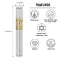 thumbnail image 3 of A&S Mezuzot Modern Aluminum Pomegranate Design Mezuzah Case Home Accessories (Hammered Silver, 12cm-5inch), 3 of 5