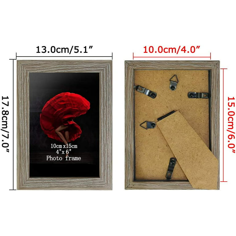 Houseables Picture Frame Set, 12 Pack, Black, 4x6 Inches - Bed