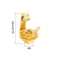 thumbnail image 2 of Guitar Input Jack 1/4" Stereo Jack Mono Panel Mount Socket Gold for Guitars Bass Speakers Footswitch 2pcs, 2 of 5
