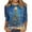 A026-Blue, variant on Christmas T Shirts for Women 3/4 Length Sleeve Womens Tops Holiday Tee Christmas Tree Print Dressy Casual Tunic Blouses Tees