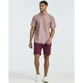 thumbnail image 6 of Real Essentials 3 Pack Men's Short-Sleeve Oxford Solid Button Down Collar Casual Shirts with Pocket (Available in Big & Tall), 6 of 6