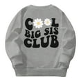 thumbnail image 6 of Byoo Slogan Floral Print Sweatshirt for Girls Crewneck Long Sleeve Sweatshirts Daily Sweatshirt,Grey, 6 of 6