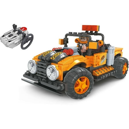 brictek r/c off-road truck, orange