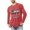 #H-Red3, variant on ZHYou Mens Christmas Round Neck T Shirts Long Sleeve Printed Casual Fashion Elastic Pullover Tops Tees