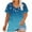 Blue#1, variant on CFLVAEK Women's Plus Size T Shirts Summer Casual V Neck Tshirts Trendy Graphic Tees Loose Fitted Short Sleeve Tshirt Vacation Going Out Tops Blue XL